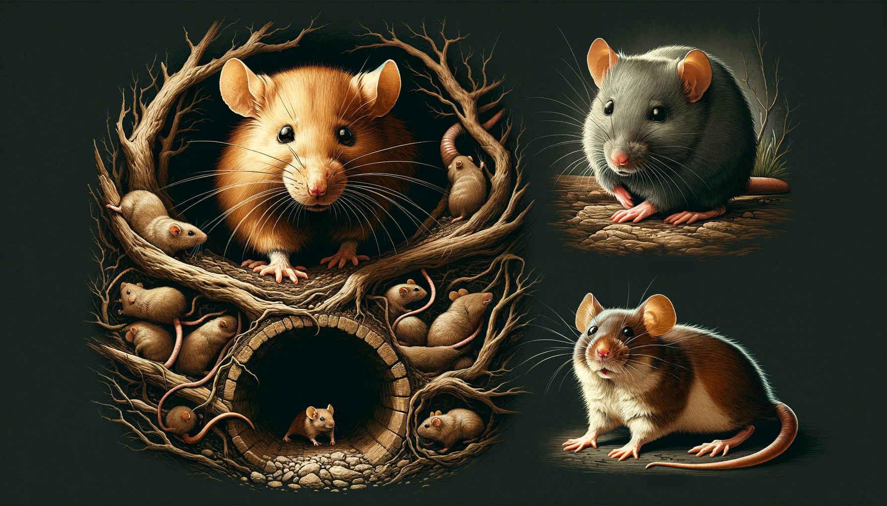 des rats, souris et mulots