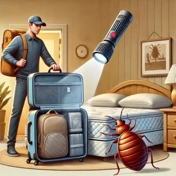 punaises de lit ramenées au domicile dans les bagages
